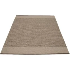 Edit Teppich Dark Brown / Dark Linen / Leinen Metallic, 140x200 Cm