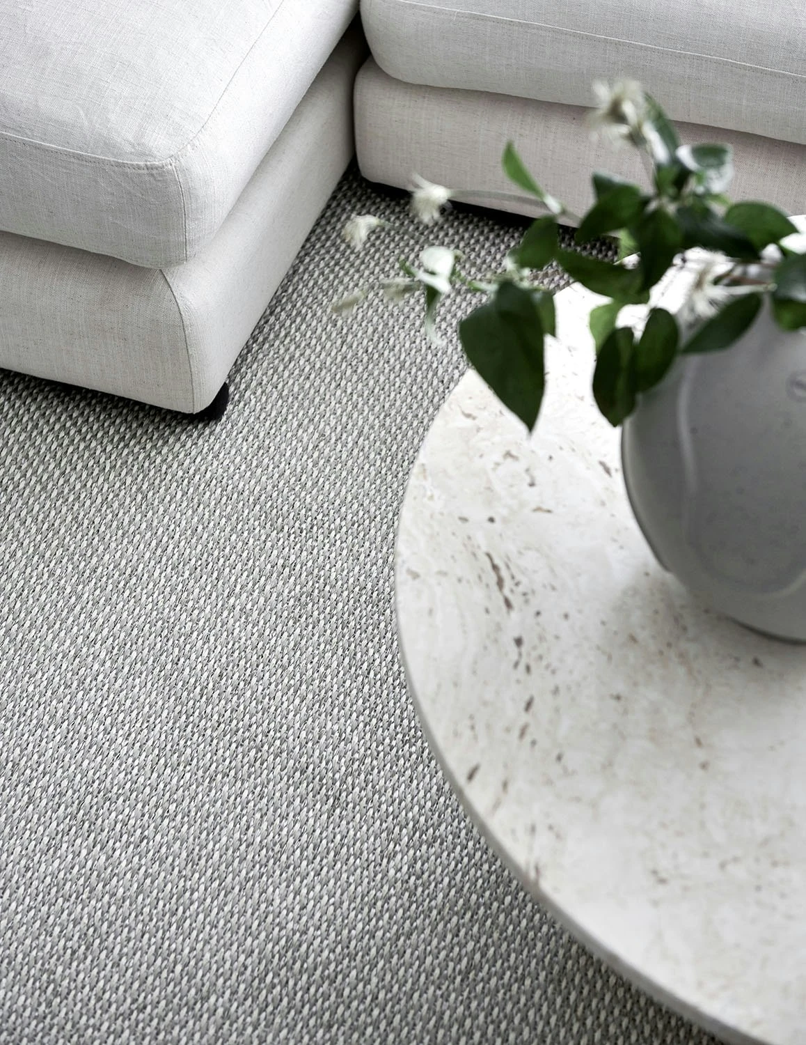 Edit Teppich Leinen / Vanilla / Stone Metallic, 85x260 Cm – Bild 2