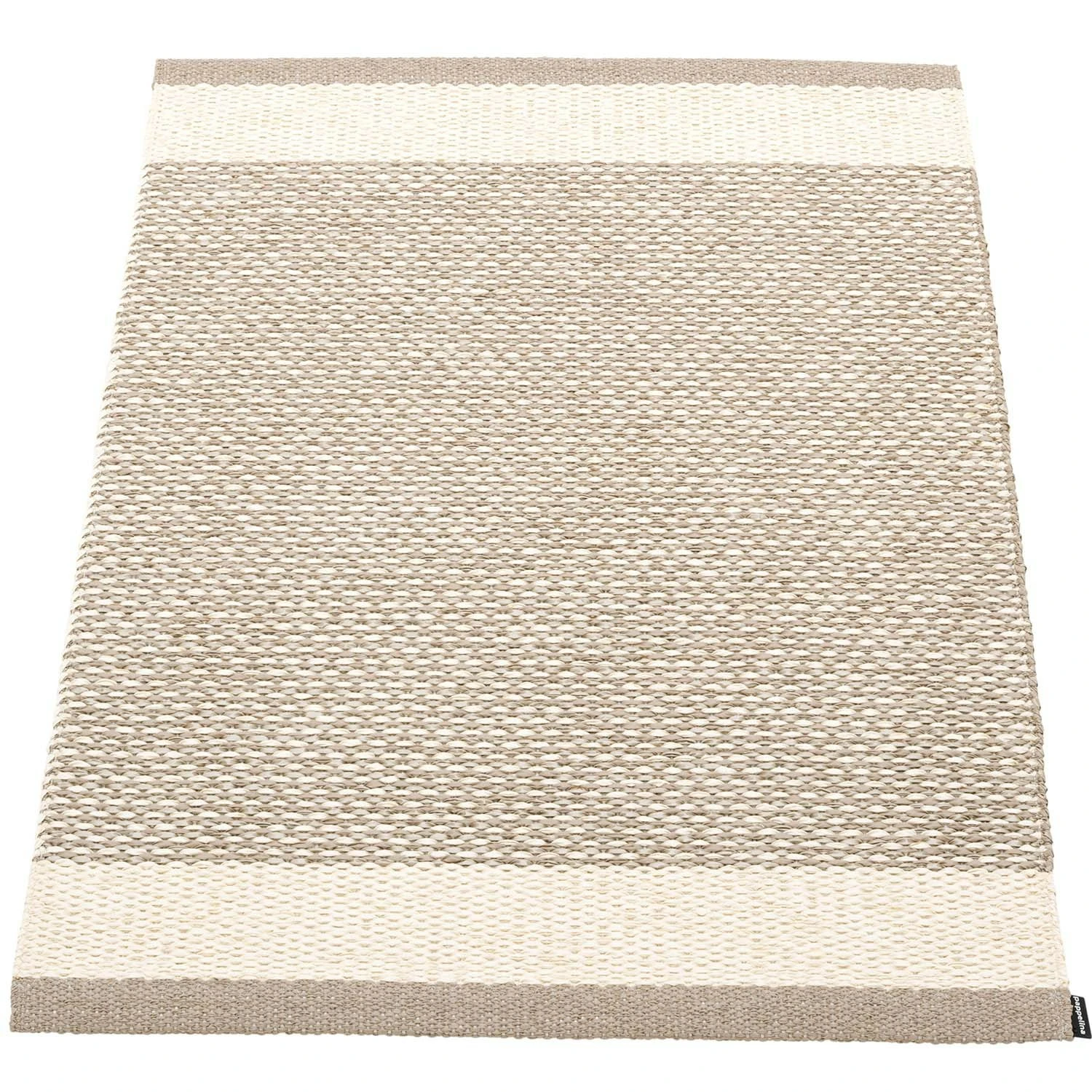 Edit Teppich Schlamm / Vanilla / Leinen Metallic, 60x85 Cm