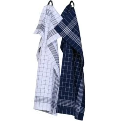 Astrid Geschirrtuch 2-er Set 50x70 Cm, Blau/Weiß