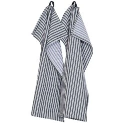 Olle Küchenhandtücher 2-er Set 50x70 Cm, Olivgrün/Braun