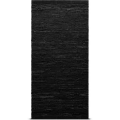 Lederteppich 140x200, Schwarz