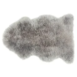 Shepherd Linn Long-haired Sheepskin 100x60cm, Grey