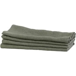 Linen Geschirrtuch 50x70 Cm, Khaki