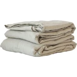 Leinen-Tischtuch 160x330, Warm Grey