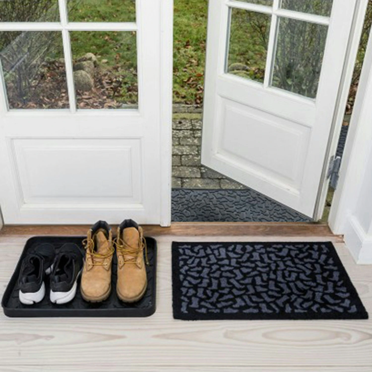 Footwear Fußmatte 40x60cm, Schwarz/Grau – Bild 2