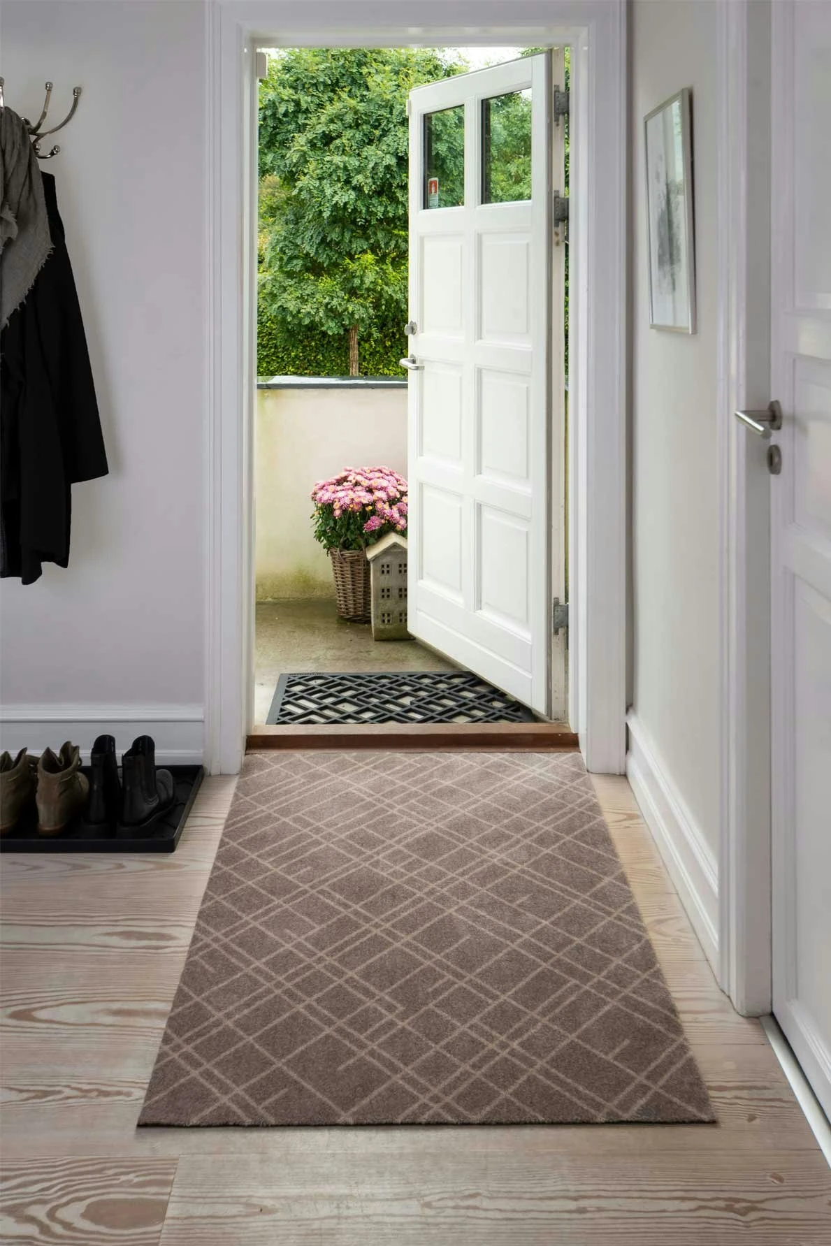 Lines Türmatte Sand / Beige, 130x90 Cm – Bild 5