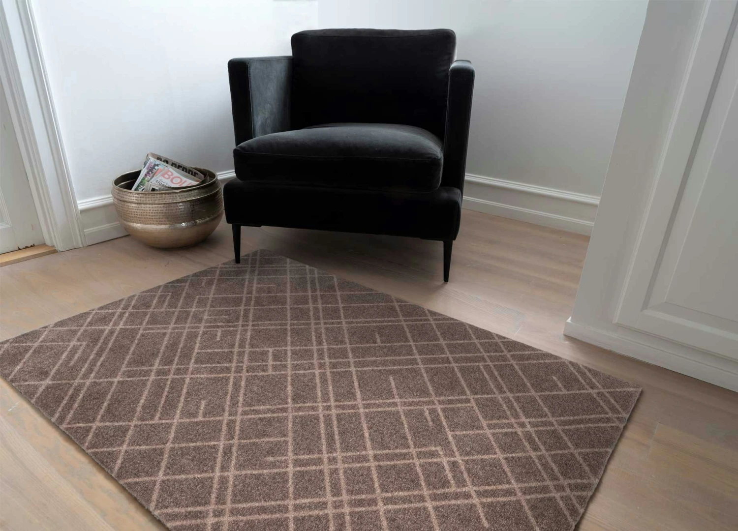 Lines Türmatte Sand / Beige, 130x90 Cm – Bild 6