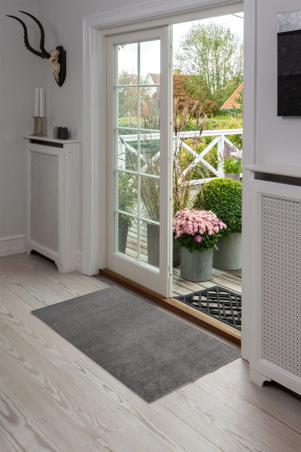 Unicolor Türmatte Stahlgrau, 67x120 Cm – Bild 2